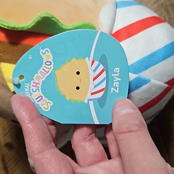 SQUISHMALLOWS ZAYLA PLUSH: 8 IN: NEW WITH TAGS - Picture 5 of 6